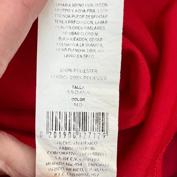 High Street Womens Red Formal Evening Cocktail Dress Size M - Picture 9 of 9